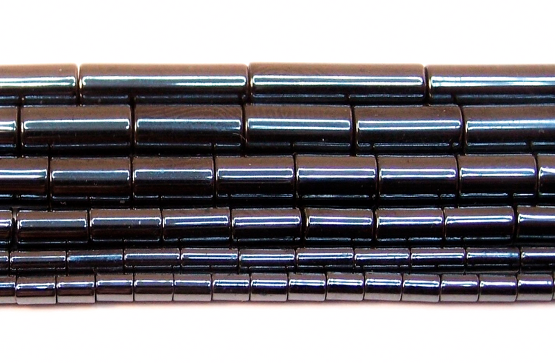 Smooth Gunmetal Hematite Tubes