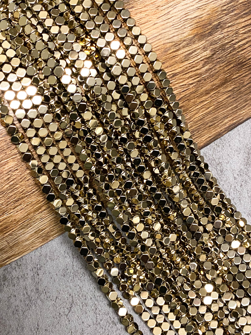 4x4mm Cubed Hematite