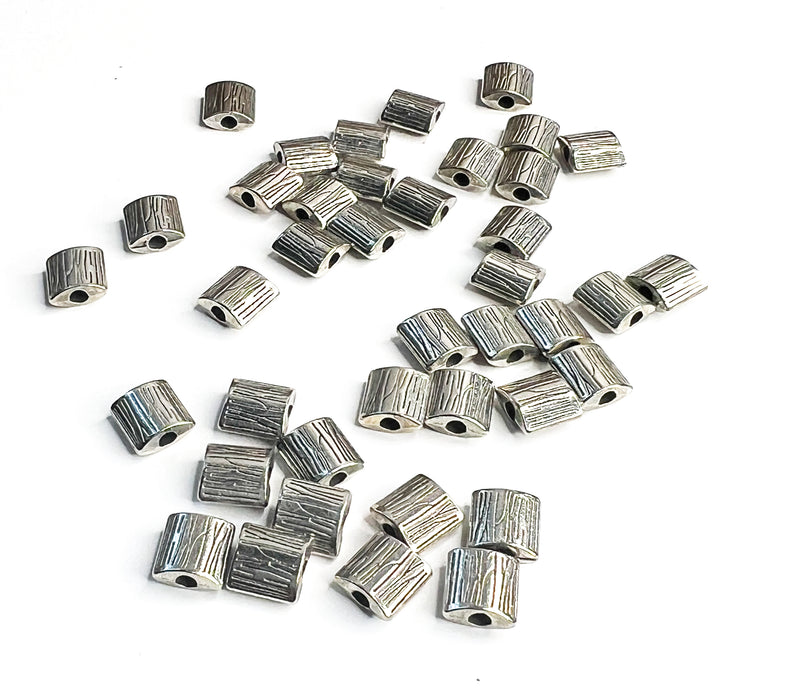 8x8mm Double Sided Cushion Pewter Spacers | Pewter Spacers | DIY Jewelry Making | 40 Per Pack