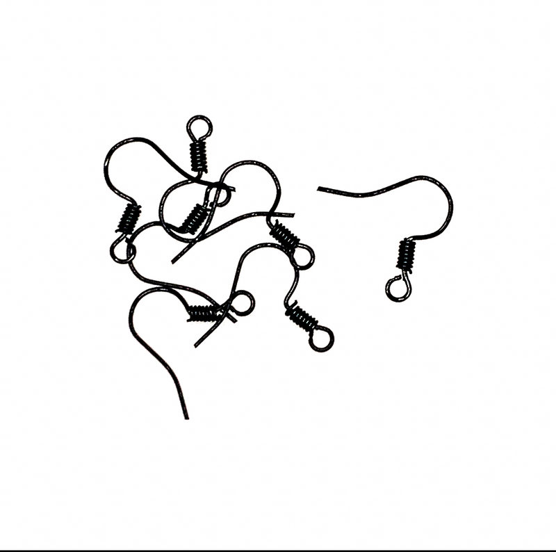 20/50pcs French Fishhook Ear Wire |19mm x 20mm Ball Coil Ear Wire | Choose Your Color | DIYJewelry Making