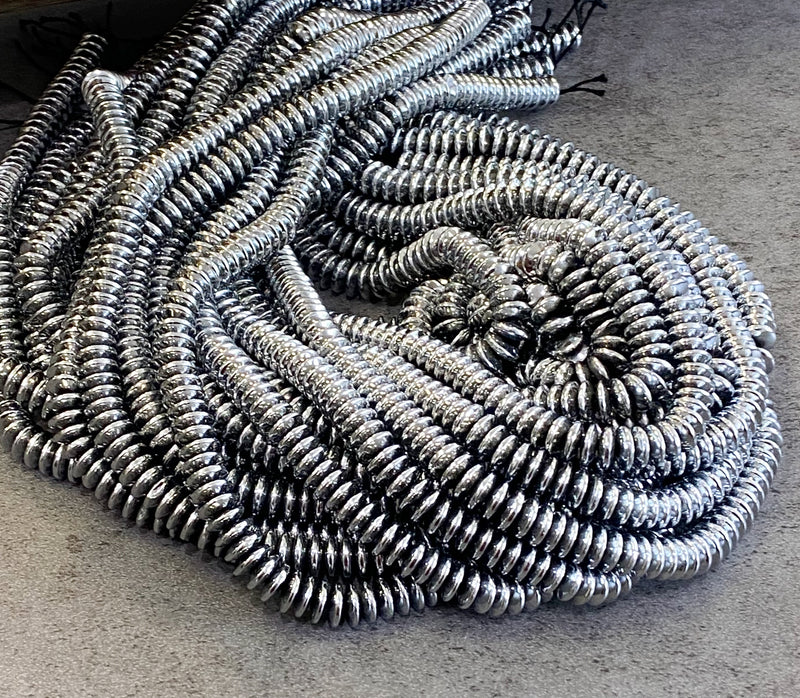 8mm Smooth Hematite Disc