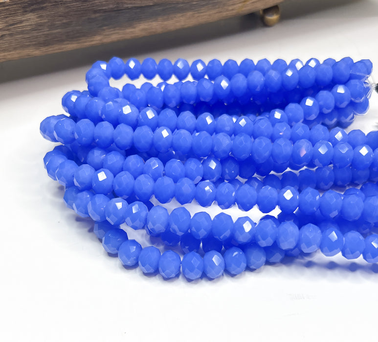 8x12mm Faceted Blue Crystals