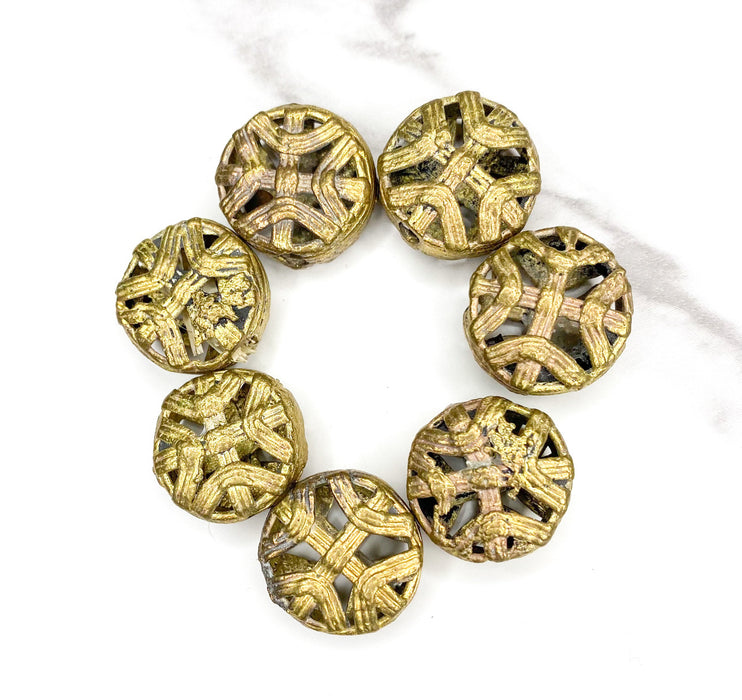 10x20mm Authentic African Brass Beads