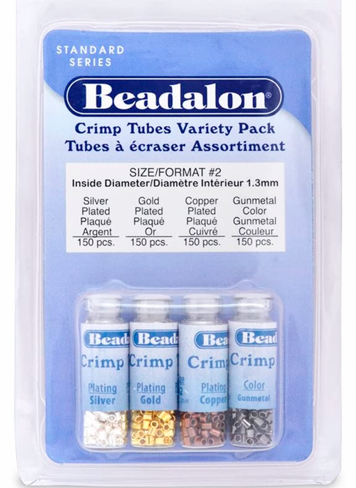Beadalon Crimp Tubes #2  Variety Pack