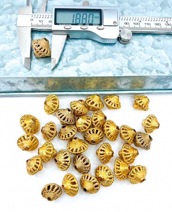 19x17mm Brass Beads