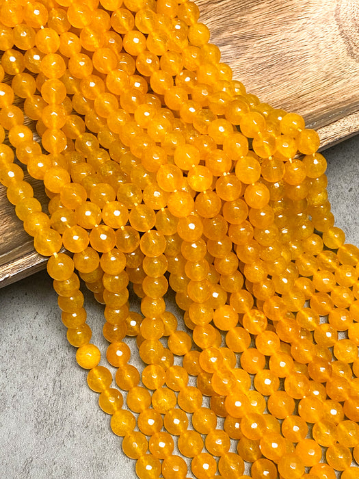 Faceted Golden Yellow Agate