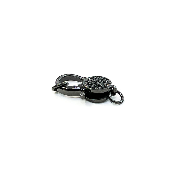12x25mm Micro Pave’ Lobster Clasp w/Jump ring