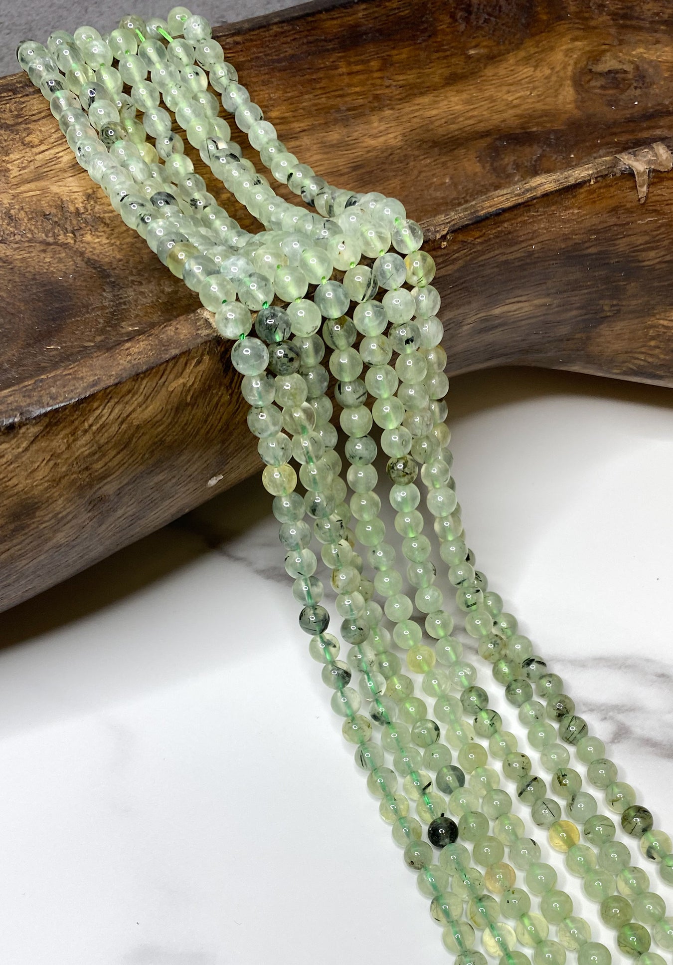 Prehnite Gemstone Beads