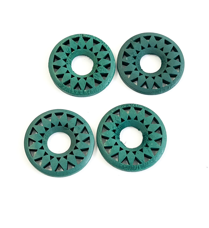 35mm Carved Wood Rings