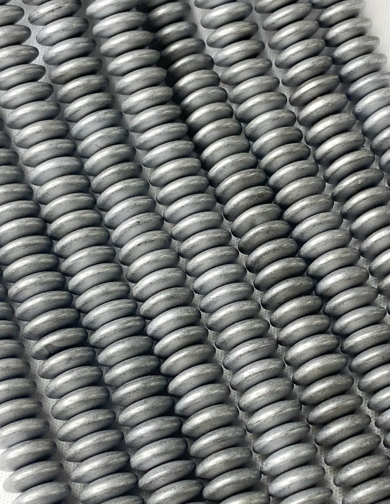 8mm Smooth Matte Hematite