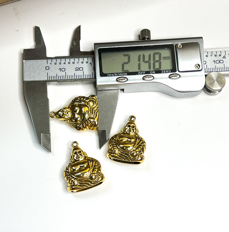 21mm Metal Buddha Tassel Caps | Large Bead Caps | Silver and Gold | DIY Jewelry Designs | 2 Pcs